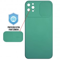 Capa para iPhone 12 Pro - Emborrachada Cam Protector Verde Escuro